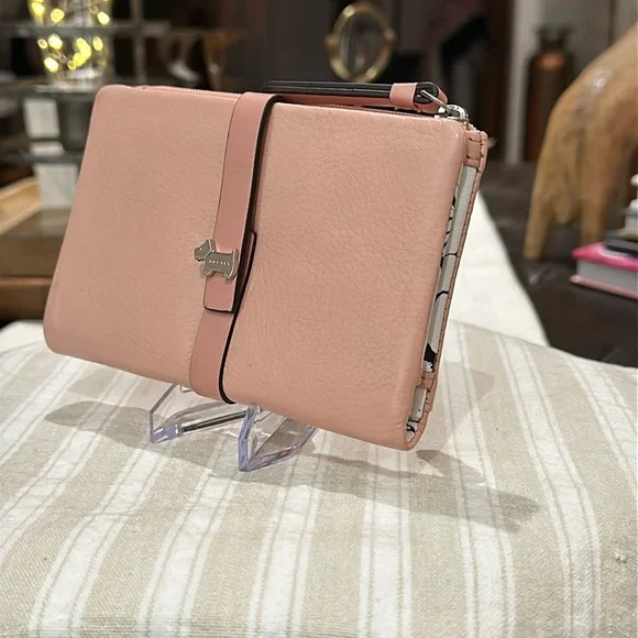 Authentic Radley London West View Medium Bifold Leather Wallet in Pink 🩷 - Picture 2 of 16